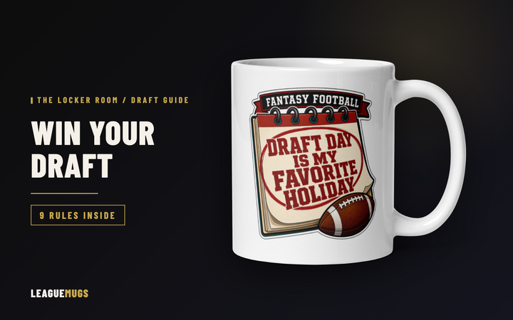Draft Day Is My Favorite Holiday fantasy football mug — fantasy football draft strategy guide