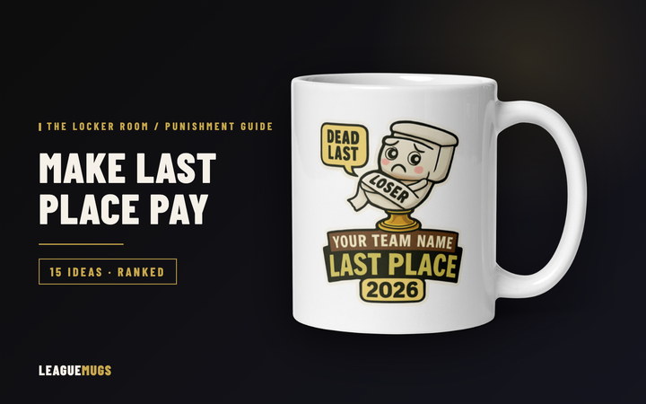Last-place Sacko fantasy football mug — 15 fantasy football punishment ideas guide