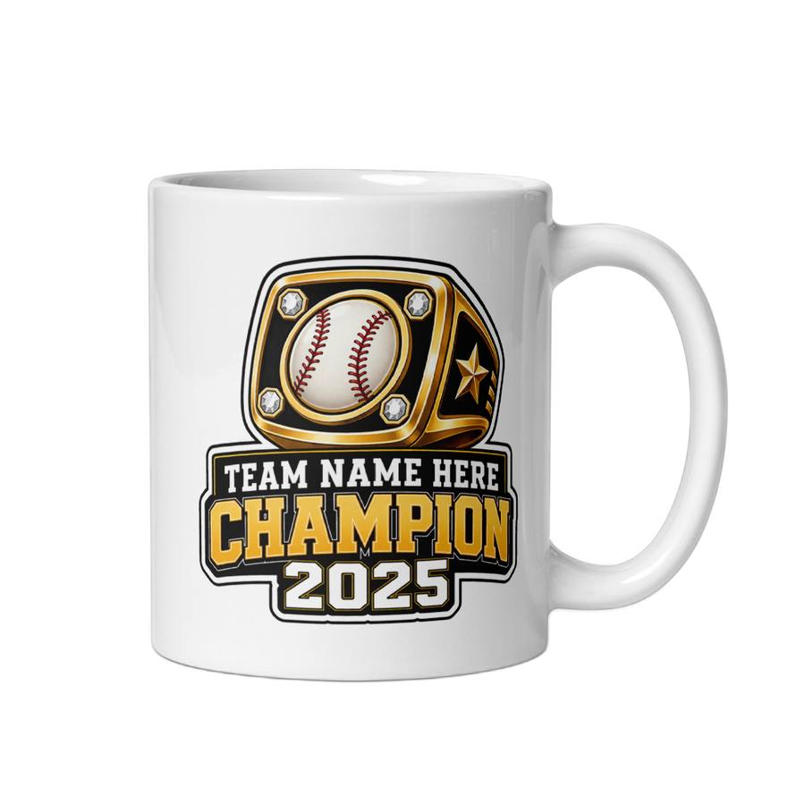 Championship Ring Fantasy Baseball Mug
