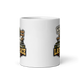 Benched By October Last Place fantasy football loser mug, front view