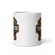 Founding Member Patch fantasy football league mug, front view