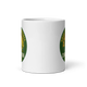 Green Helmet Retro Champion fantasy football mug, front view