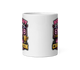 Multiple Scoregasms fantasy football mug 11oz, front view