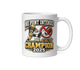 No Punt Intended fantasy football mug 11oz, personalized with your team name
