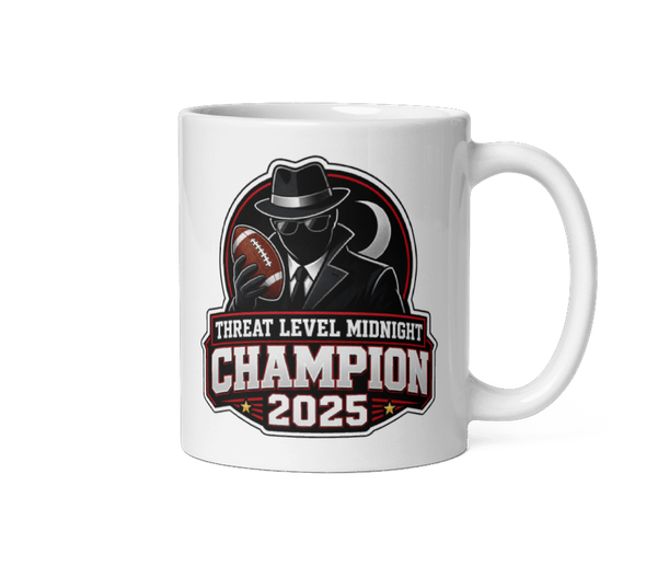 Threat Level Midnight fantasy football mug 11oz, personalized with your team name