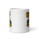 The G.O.A.T. Champion fantasy football mug 11oz, front view