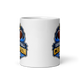 Show Me Your TDS Blue Champion fantasy football champion mug, white glossy 11oz, front view