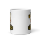 Dead Last Standings personalized fantasy football loser mug, white glossy 11oz, front view