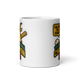 Baseball GOAT Champion 11oz white mug, front view