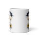 Crowned Baseball Champion 11oz white mug, front view