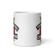 Crown Basketball Champion 11oz white mug, front view