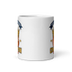 Crowned Basketball Champion 11oz white mug, front view