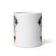 Trophy Basketball Champion 11oz white mug, front view