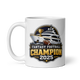 Prestige Worldwide Champion fantasy football mug 11oz, handle on left