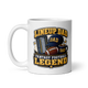 Lineup Dad fantasy football mug 11oz, handle on left