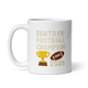 Building Block Champion fantasy football mug 11oz, handle on left