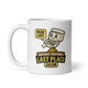 Last Place Toilet Bowl Sacko fantasy football mug 11oz, handle on left
