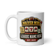 Waiver Wire Casino fantasy football league mug 11oz, league name side, handle on left