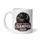 Threat Level Midnight football mug 11oz, handle on left