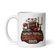 Punt Drunk Love football mug 11oz, handle on left