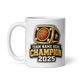 Championship Ring Fantasy Basketball Mug 11oz, handle on left