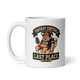 Toilet Throne Last Place fantasy football mug 11oz, handle on left