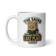 The Sacko Bag Last Place fantasy football mug 11oz, handle on left