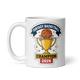 Trophy Basketball Champion 11oz white mug, front design, handle on left