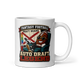 Auto Draft Legend fantasy football mug 11oz, handle on right