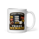 Trade Menace fantasy football mug 11oz, handle on right