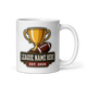 League Trophy Club fantasy football mug 11oz, handle on right