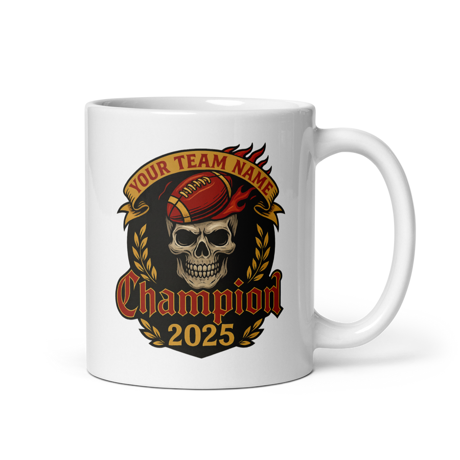 Skull Flames Champion Mug