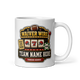 Waiver Wire Casino fantasy football league mug 11oz, team name side, handle on right