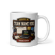 League Headquarters fantasy football league mug 11oz, team name side, handle on right