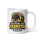 Championship Ring Fantasy Hockey Mug 11oz, personalized team name side, handle on right