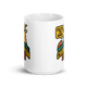 The G.O.A.T. Champion fantasy football mug 15oz, front view