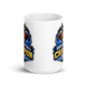 Show Me Your TDS Blue Champion fantasy football champion mug, white glossy 15oz, front view