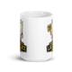 Dead Last Standings personalized fantasy football loser mug, white glossy 15oz, front view