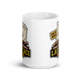 Drafted Badly Last Place personalized fantasy football loser mug, white glossy 15oz, front view