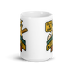 Baseball GOAT Champion 15oz white mug, front view