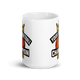Crown Basketball Champion 15oz white mug, front view