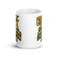 Basketball GOAT Champion 15oz white mug, front view