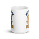 Crowned Basketball Champion 15oz white mug, front view