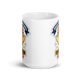 Trophy Basketball Champion 15oz white mug, front view