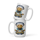 Crowned fantasy hockey champion mug 15oz, front view
