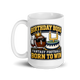 Birthday Boss fantasy football mug 15oz, handle on left