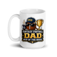 Fantasy Football Dad fantasy football mug 15oz, handle on left