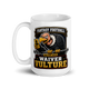 Waiver Vulture fantasy football mug 15oz, handle on left