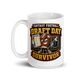 Draft Day Survivor fantasy football mug 15oz, handle on left