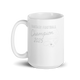 Whistle Vintage Champion fantasy football mug 15oz, handle on left